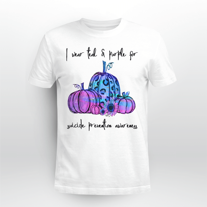 Suicide Prevention T-Shirt Pumpkin Suicide Prevention