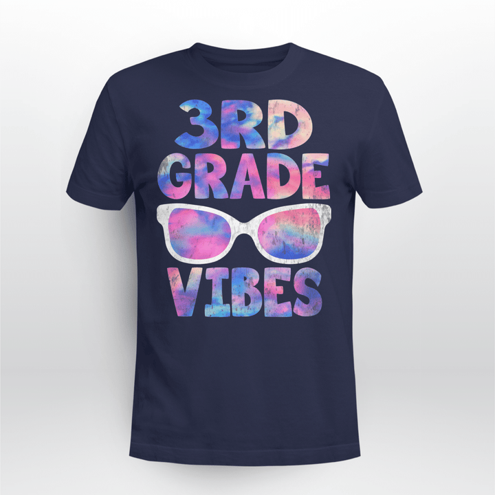 Grade Teacher T-Shirt Galaxy 3rd Grade Vibes