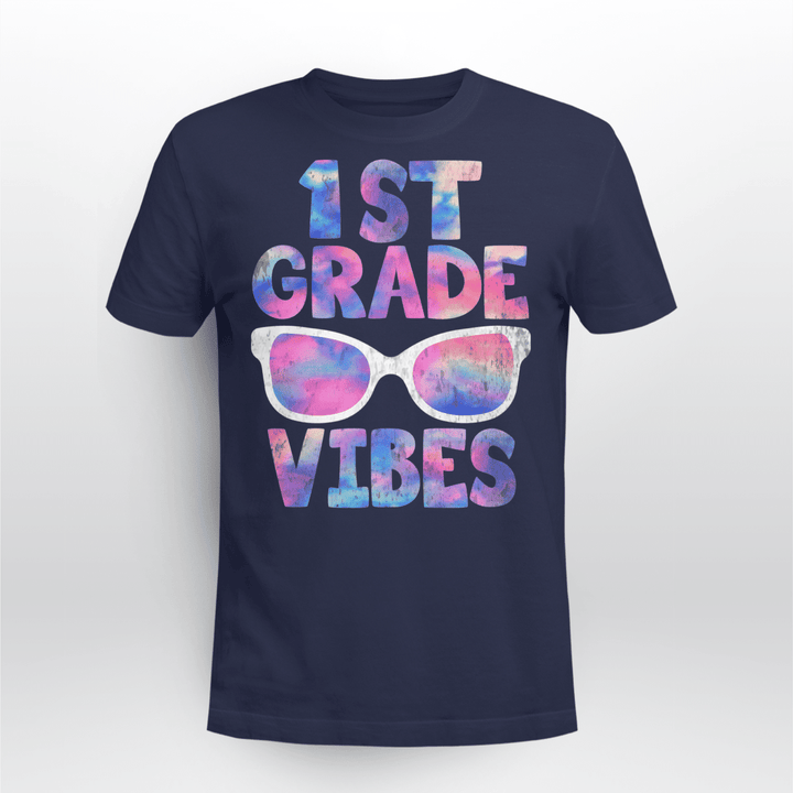 Grade Teacher T-Shirt Galaxy 1st Grade Vibes