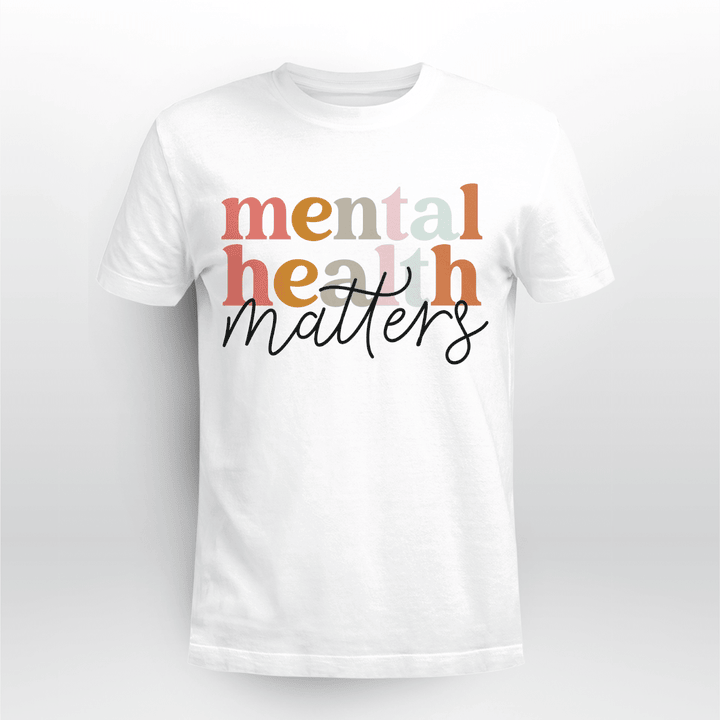 School Psychologist Classic T-shirt Mental Health Matters Vintage