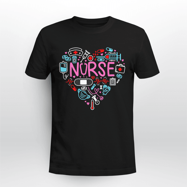 Nurse Classic T-shirt Heart