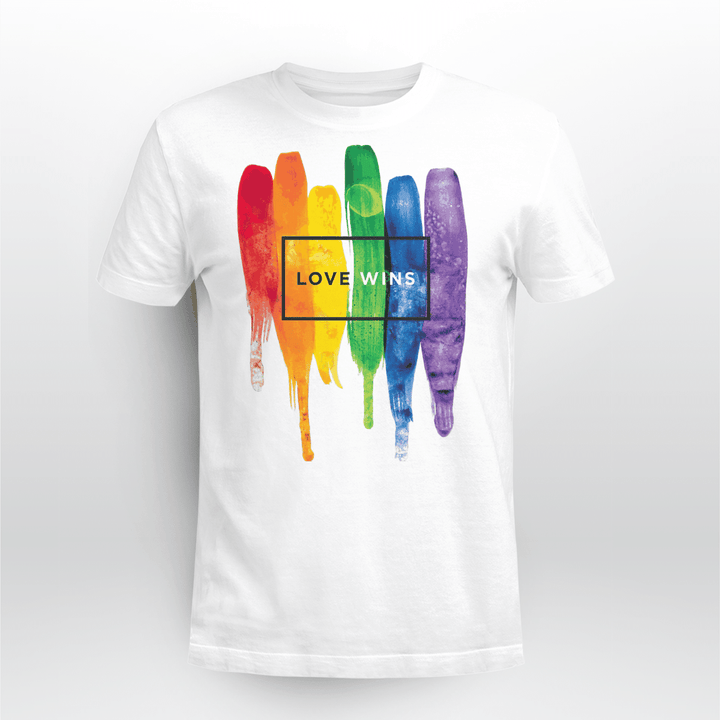 LGBTQ Pride Classic T-shirt Love Wins