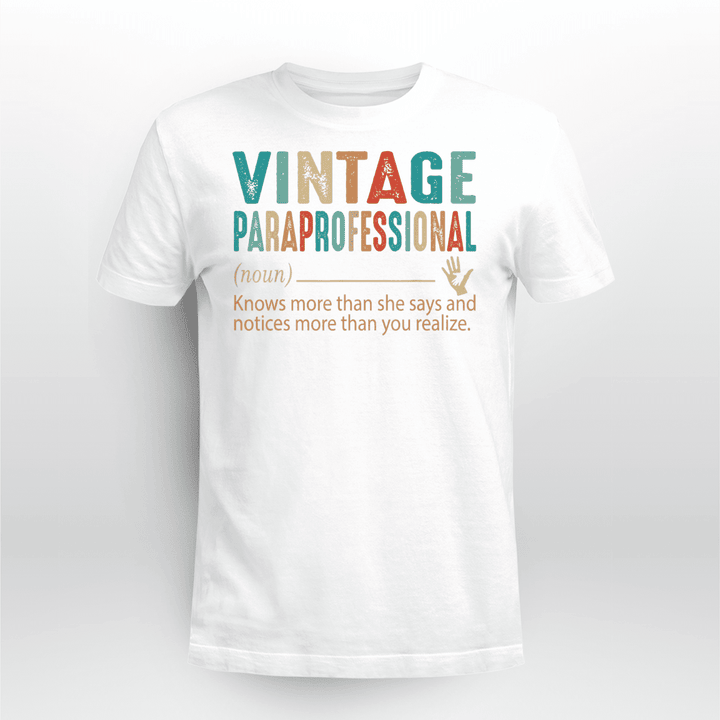 Paraprofessional Classic T-shirt Vintage Para