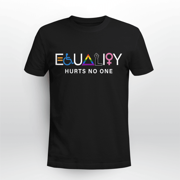 LGBTQ Pride Classic T-shirt Equality Hurts No One