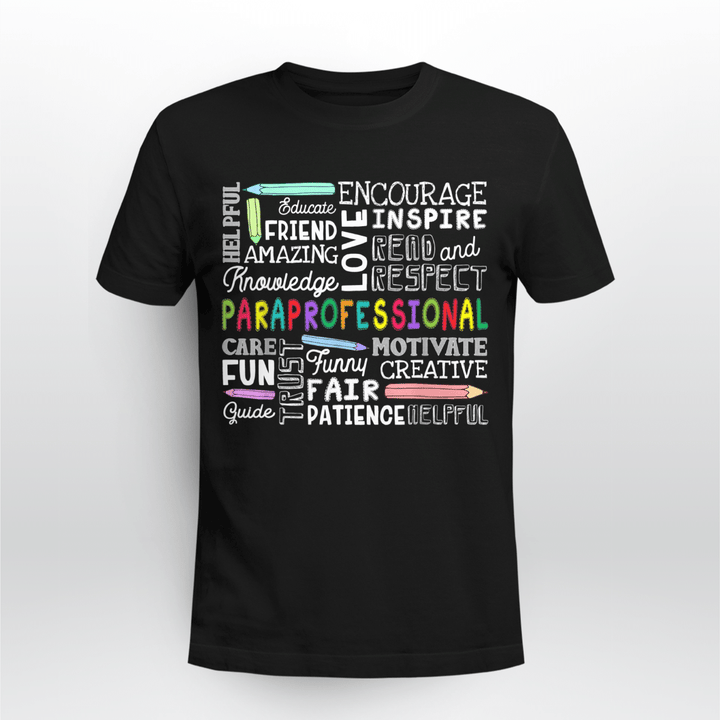 Paraprofessional Classic T-shirt Word Cloud