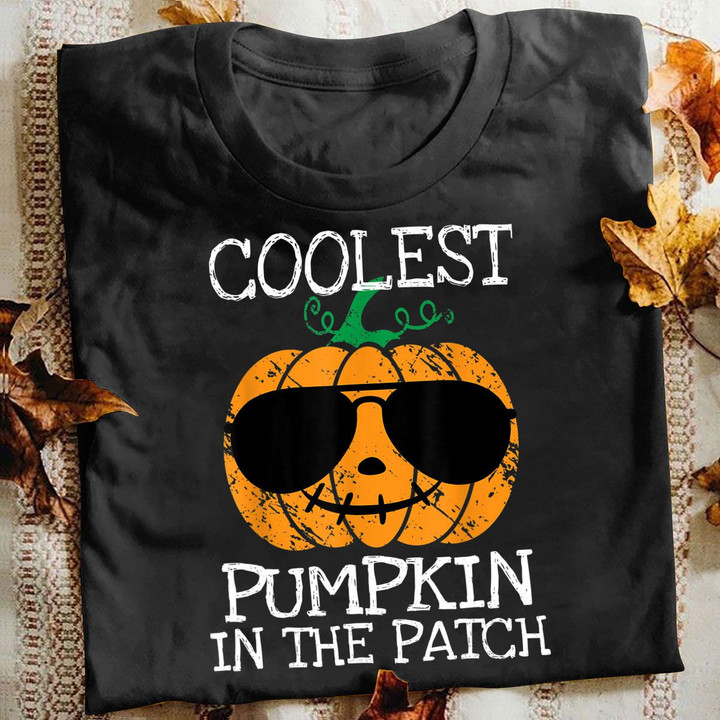 Halloween T-shirt Coolest Pumpkin In The Patch