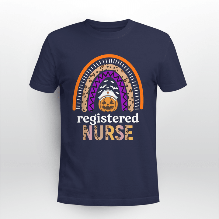 Nurse Classic T-shirt RN Rainbow Halloween
