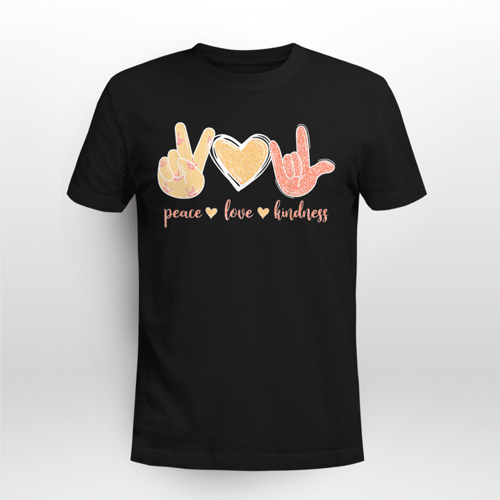 Anti-Bullying Classic T-shirt Peace Love Kindness