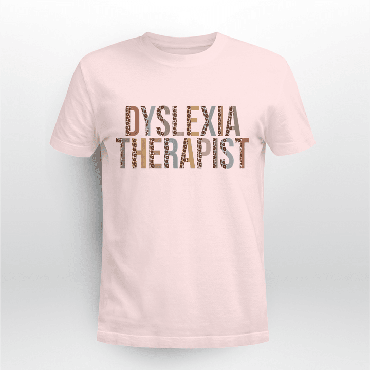 Dyslexia Classic T-shirt Dyslexia Therapist Leopard