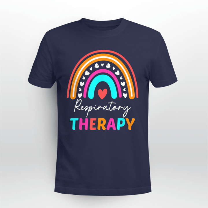 Respiratory Therapist Classic T-shirt Rainbow