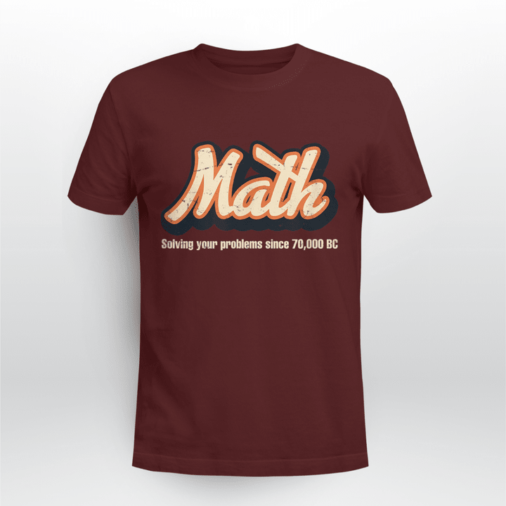Math Teacher Classic T-shirt Math Retro