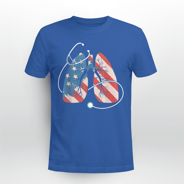 Respiratory Therapist Classic T-shirt American Flag