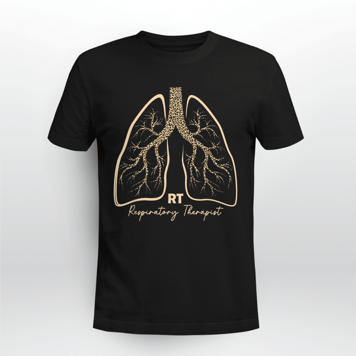 Respiratory Therapist Classic T-shirt Leopard Lungs
