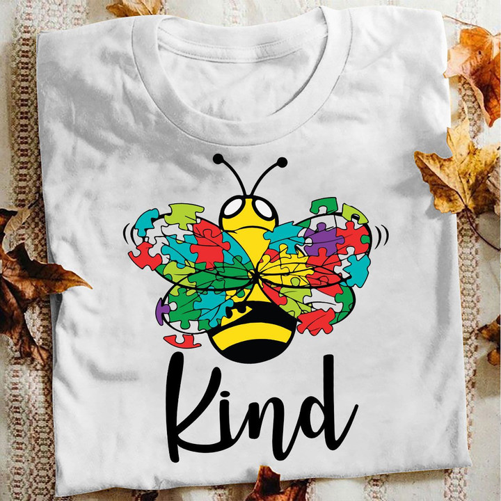 Autism T-shirt Bee Kind