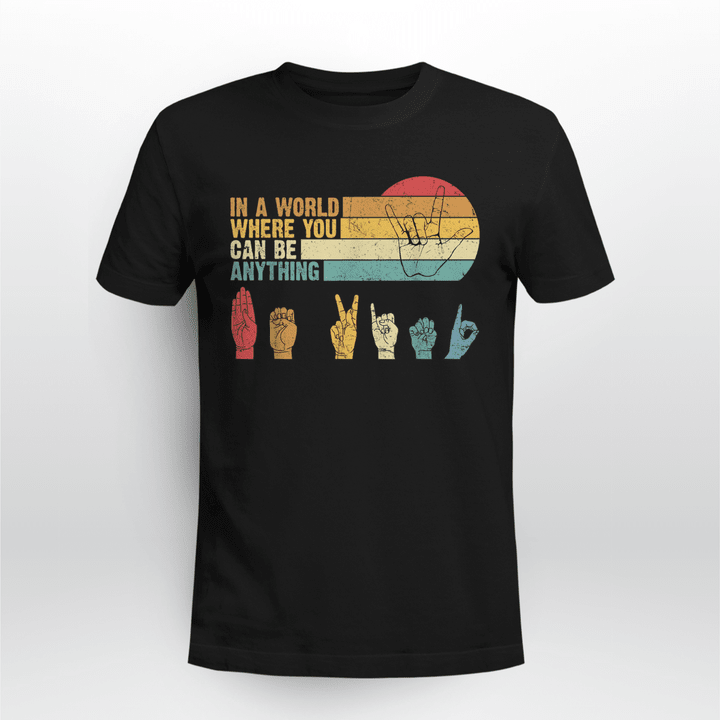 Sign language Classic T-shirt Be Kind