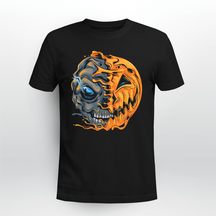 Skull Unisex T-shirt Halloween Pumpkin Zombie