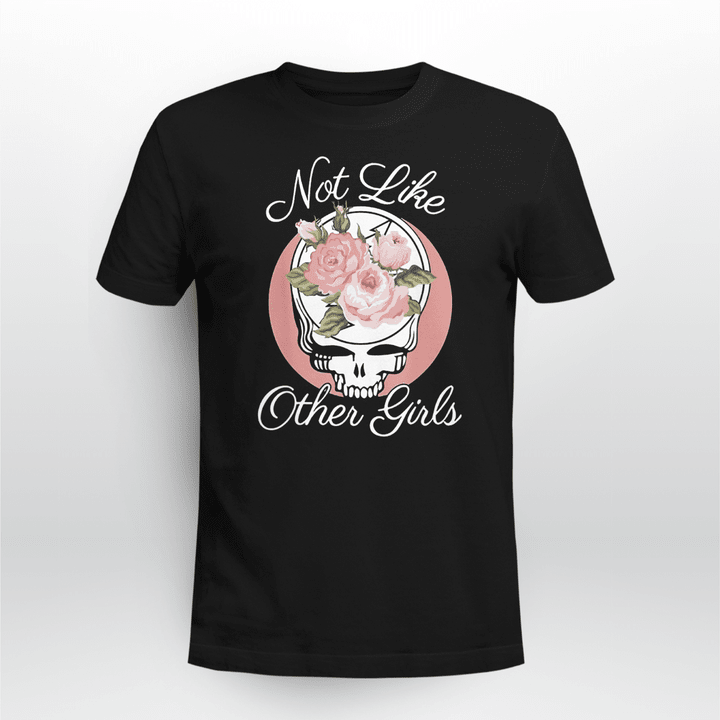 Skull Unisex T-shirt Halloween Not Like Other Girls