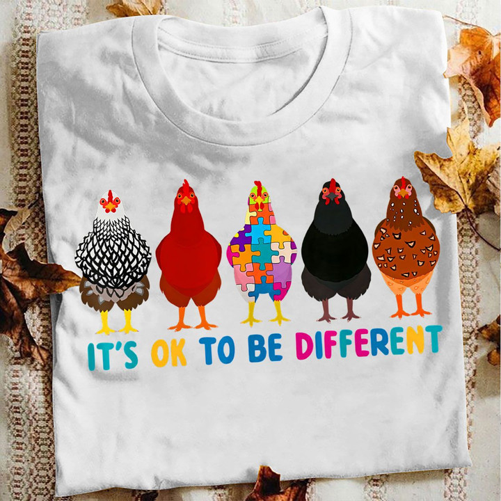 Autism T-shirt Amazing Chickens