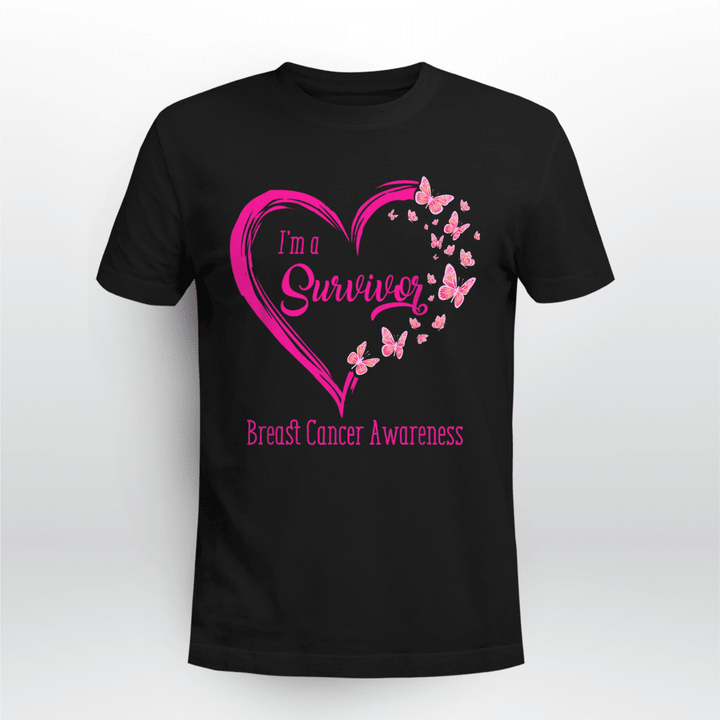 Breast Cancer Classic T-shirt I'm Survivor