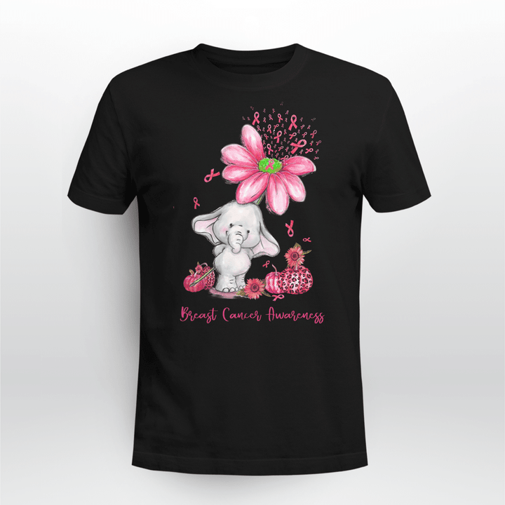 BCA Elephant Pink Flower Pumpkin T-Shirt