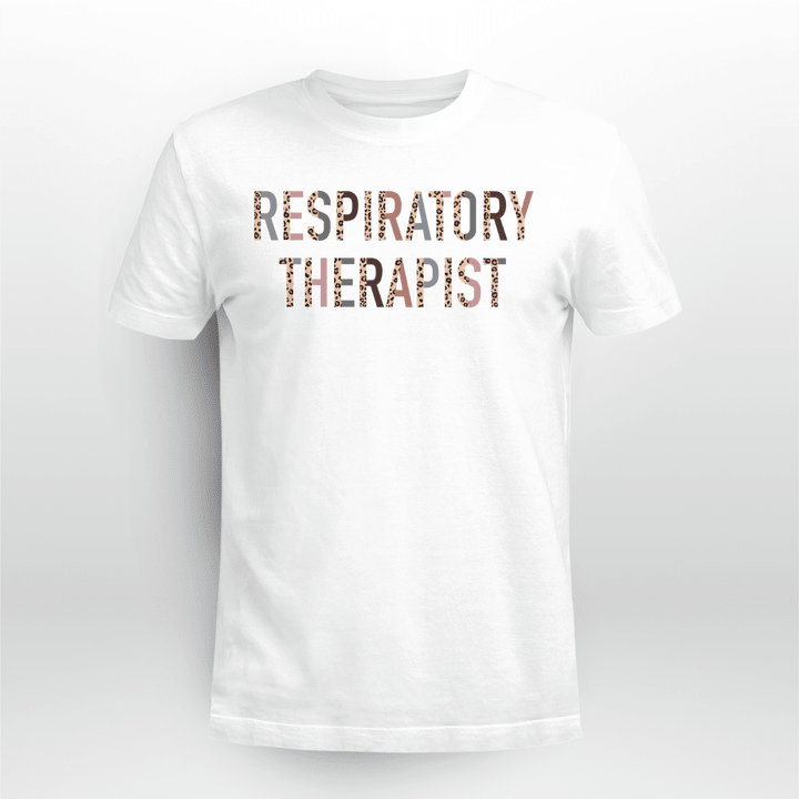 Respiratory Therapist Classic T-shirt Leopard Print
