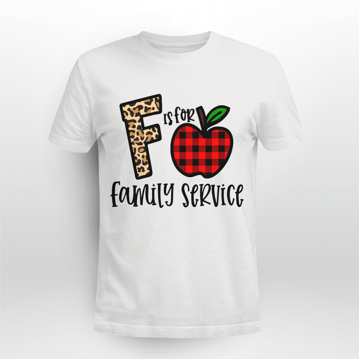 Family Service Classic T-shirt Plaid Apple