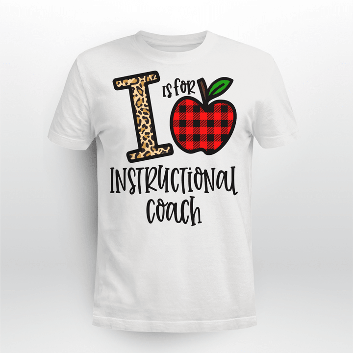 Instructional Coach Classic T-shirt Plaid Apple