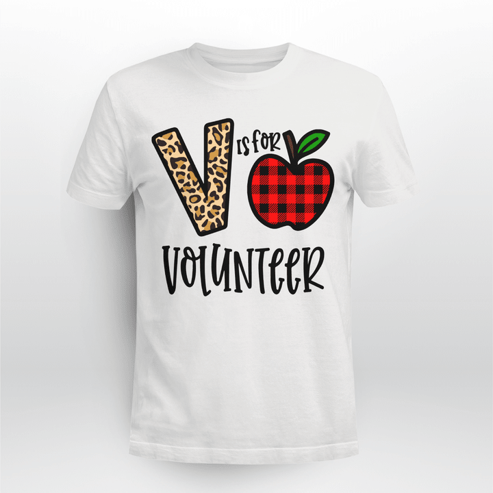 Volunteer Classic T-shirt Plaid Apple