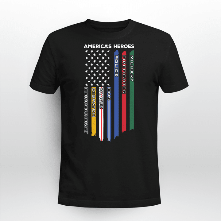 Nurse T-shirt Americas Hero