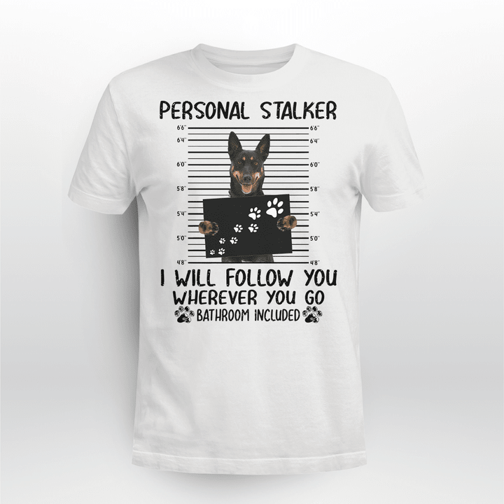 Australian Kelpie Dog Classic T-shirt Personal Stalker Follow You