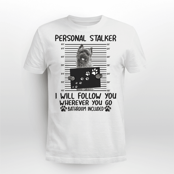 Cairn Terrier Dog Classic T-shirt Personal Stalker Follow You