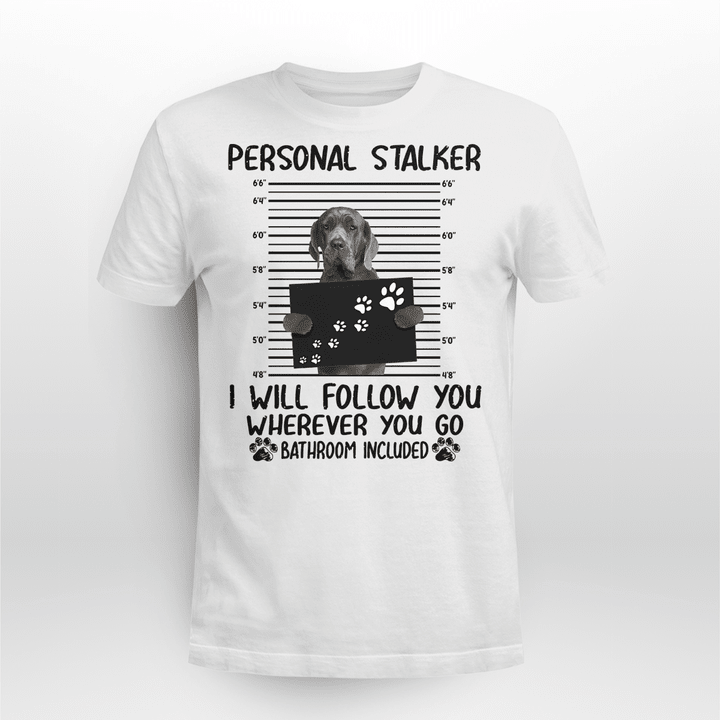 Neapolitan Mastiff Dog Classic T-shirt Personal Stalker Follow You V2