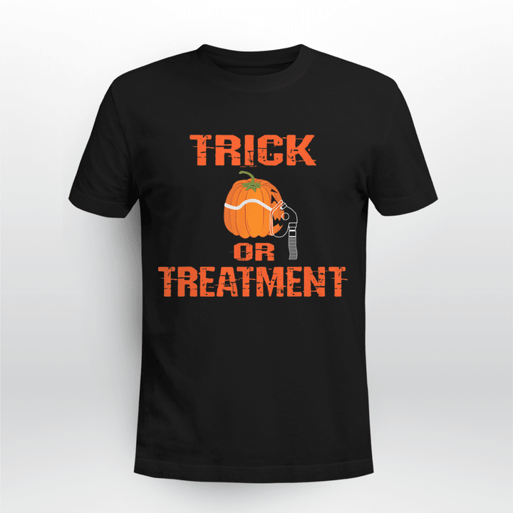 Respiratory Therapist Classic T-shirt Trick or Treatment Pumpkin