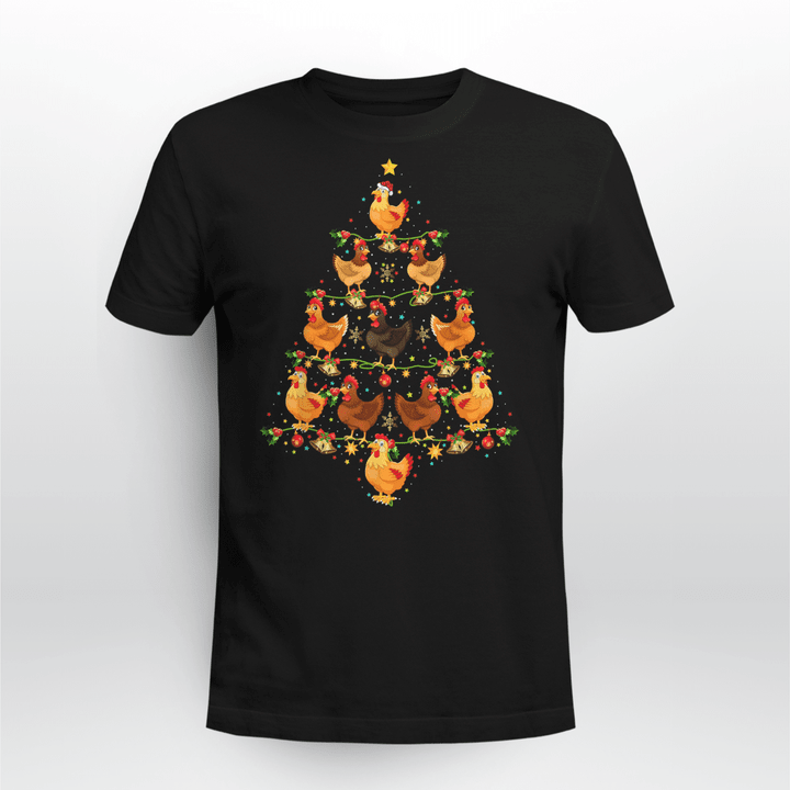 Chicken Classic T-Shirt  Chicken Christmas Tree