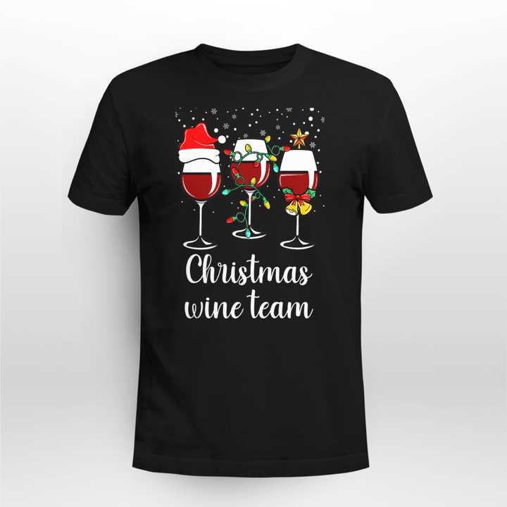 Wine Classic T-shirt Christmas Wine Team