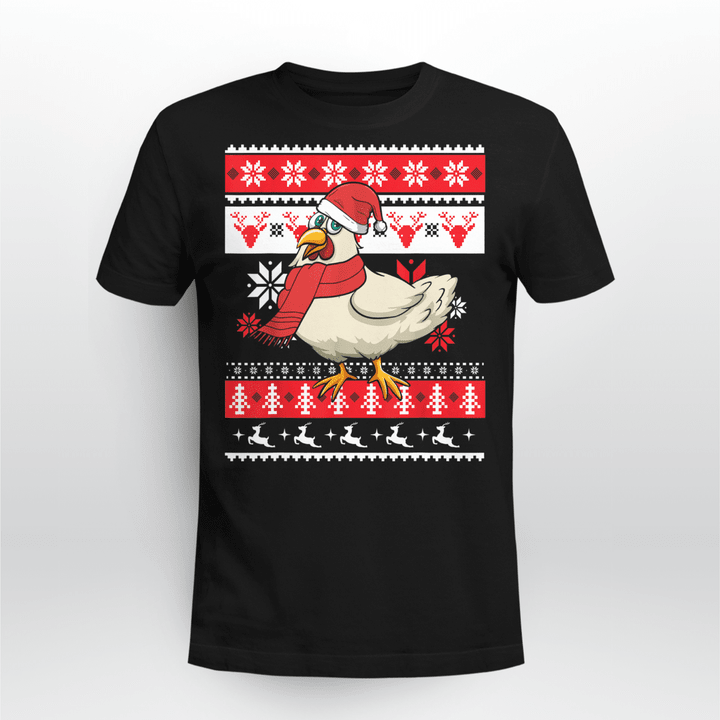 Chicken Classic T-Shirt Ugly Christmas Chicken