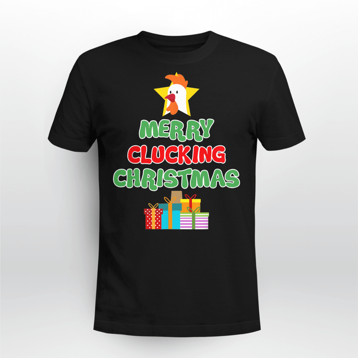 Chicken Classic T-Shirt Merry Clucking Christmas