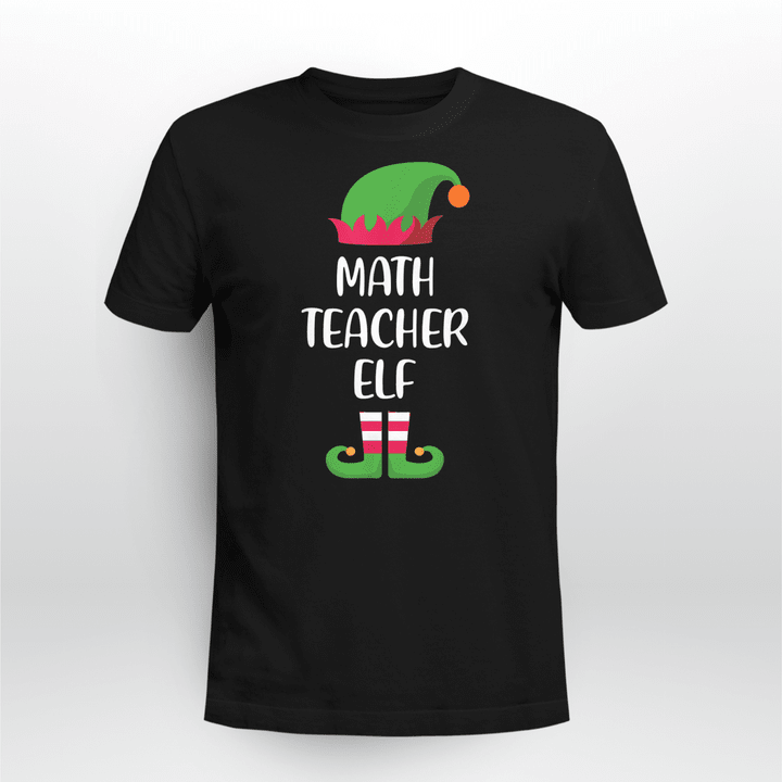 Math Teacher Christmas Classic T-shirt The Elf