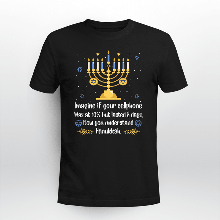 Hanukkah Classic T-shirt Funny Sarcastic Hanukkah Chanukah Cellphone Quote Christmas