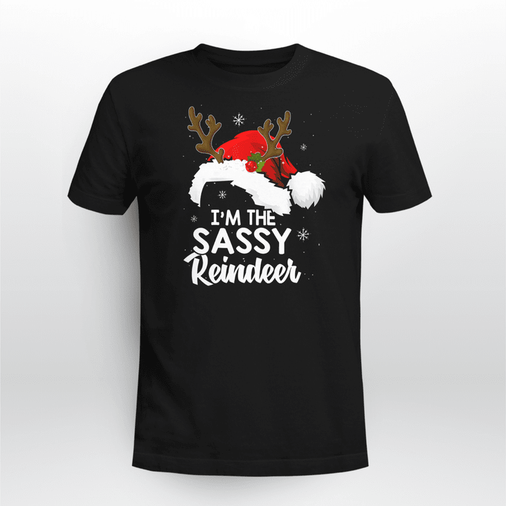 Christmas Spirit Classic T-shirt Sassy Raindeer