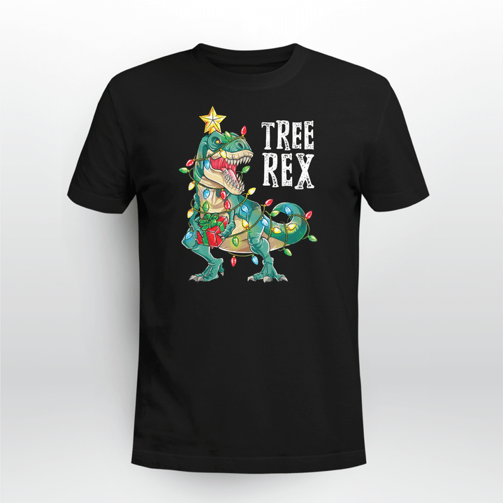 Christmas Spirit Classic T-shirt Tree Rex