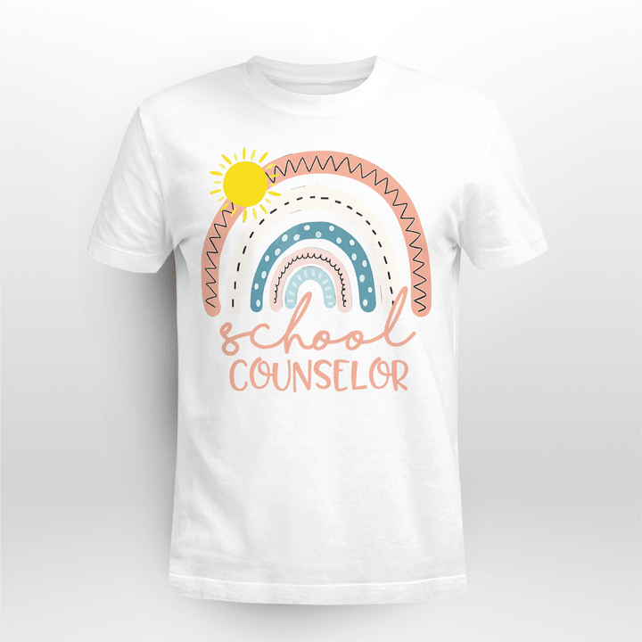 Counselor Classic T-shirt School Counselor Rainbow