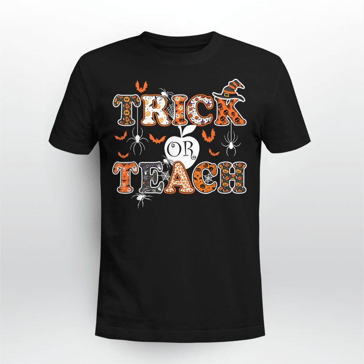 Halloween T-shirt Trick Or Teach