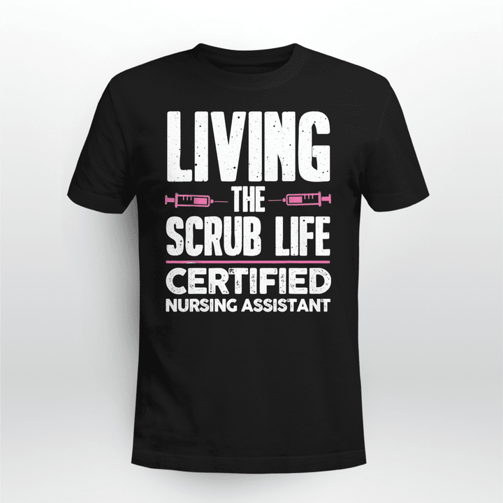 Funny Nursing Assistant For Men Women Nursing Scrub Medical T-Shirt