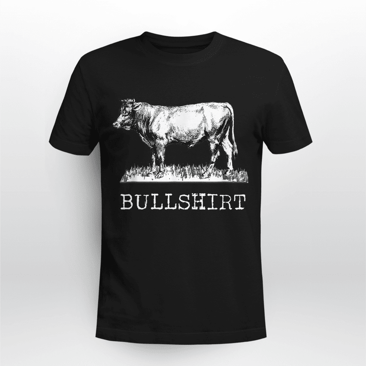 Cow Classic T-shirt Funny Cow Bullshirt