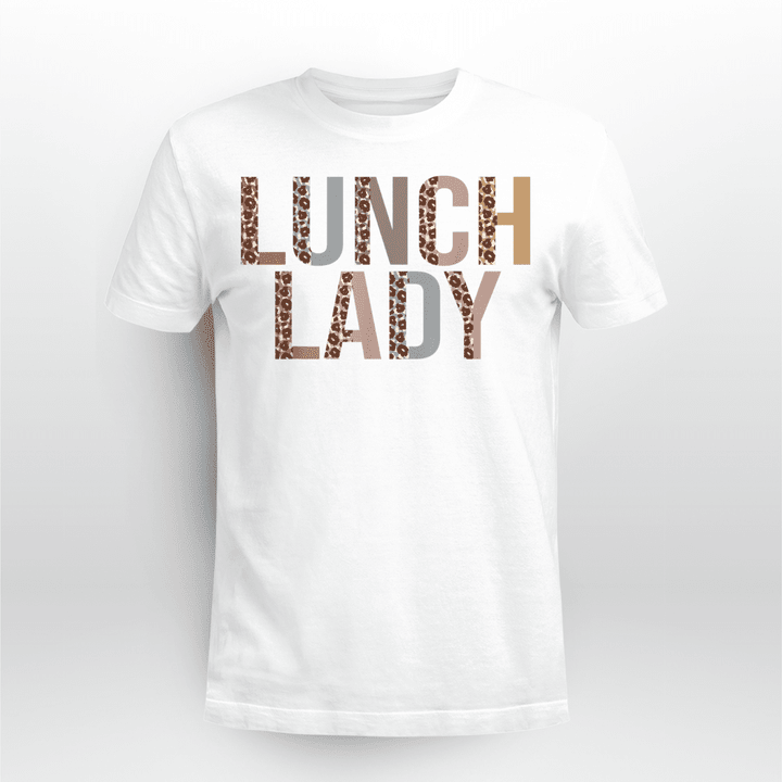 Lunch Lady Classic T-shirt Leopard Lunch Lady