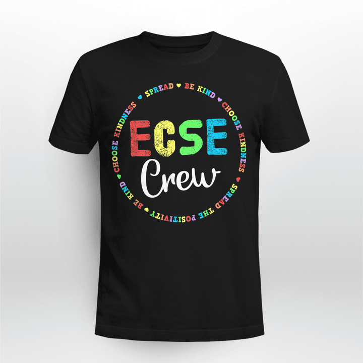 Teacher SPED T-shirt Early Childhood Special Education SPED ECSE Crew T-Shirt