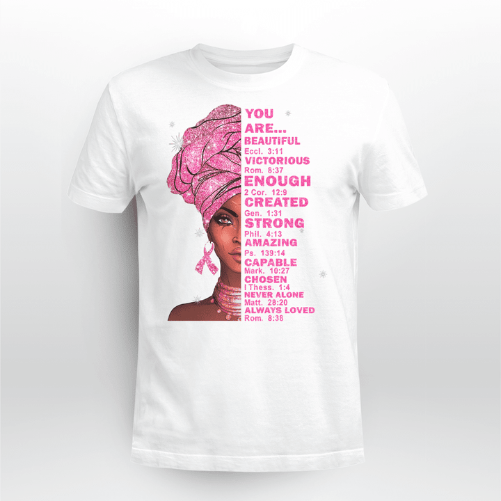 Breast Cancer T-shirt You Are Beautiful