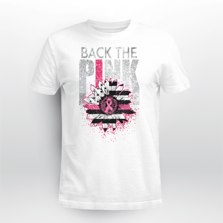 Breast Cancer T-shirt Back The Pink