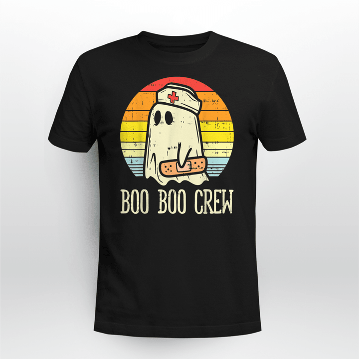 Nurse Classic T-shirt Boo Boo Crew Nurse Halloween